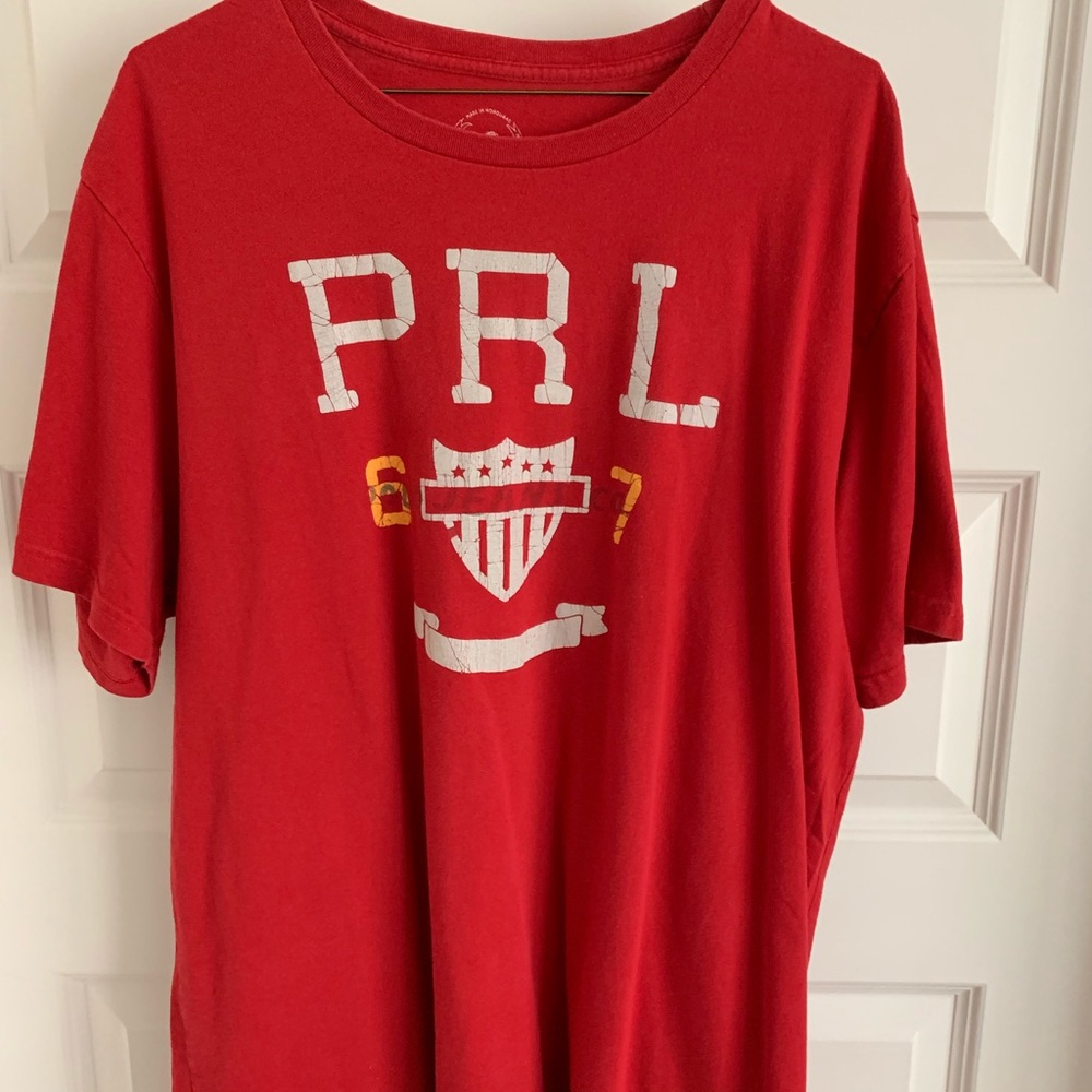 Ralph Lauren Polo T Shirt Red/PRL Size XL XLarge